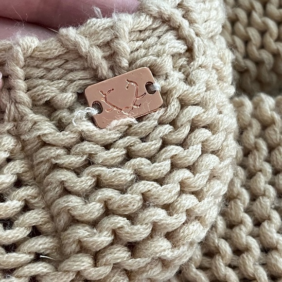 For Love & Lemons x Knitz Denver Fringe Boho Knit Oversized Sweater - Picture 13 of 15